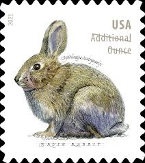 Brush Rabbit Stamps 2021 -(100 Pcs 5 Sheets)