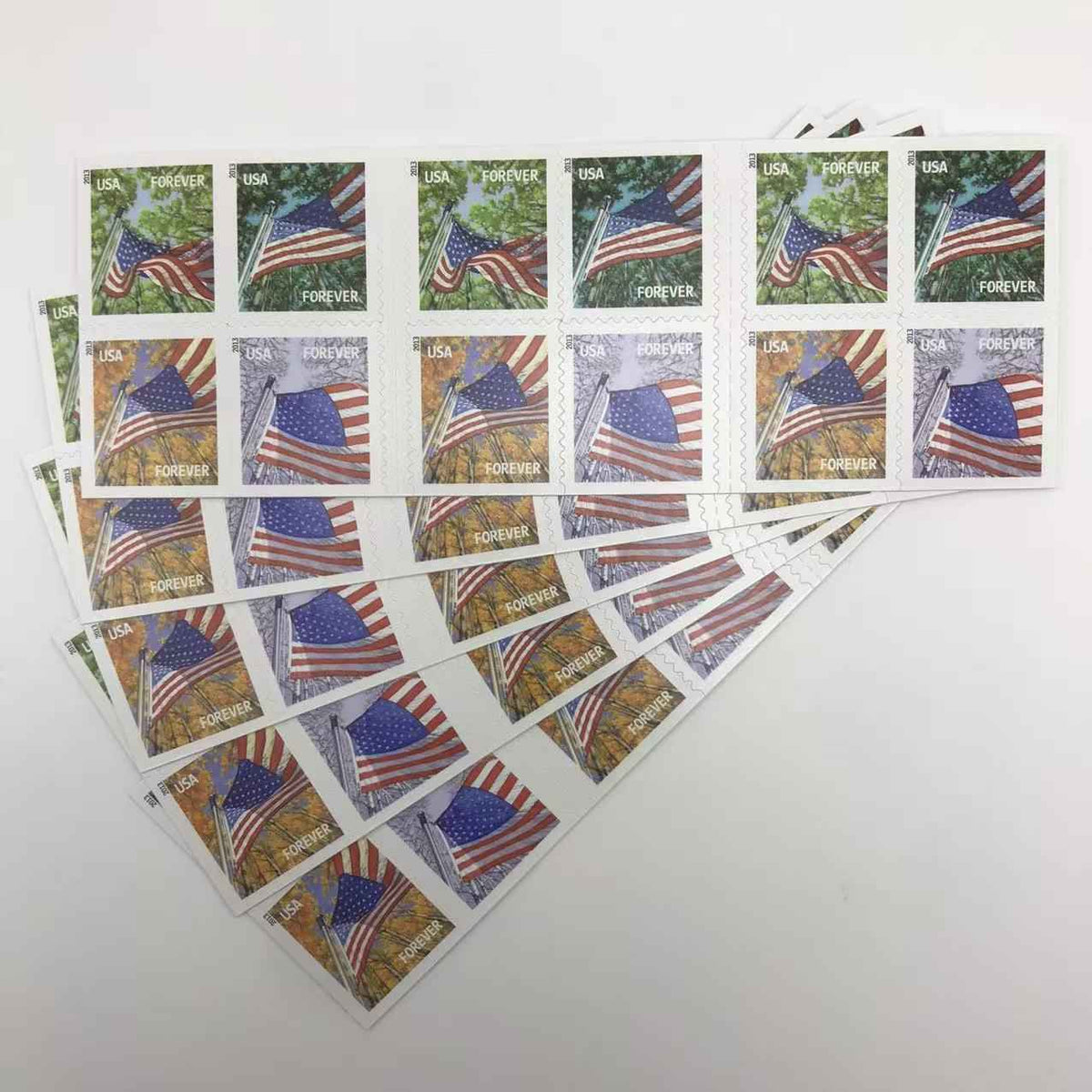 2013 A Flag for All Seasons Forever Stamps(5 Books 100pcs)