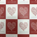 2015 Red and White Love Forever Stamps(5 Books 100pcs)