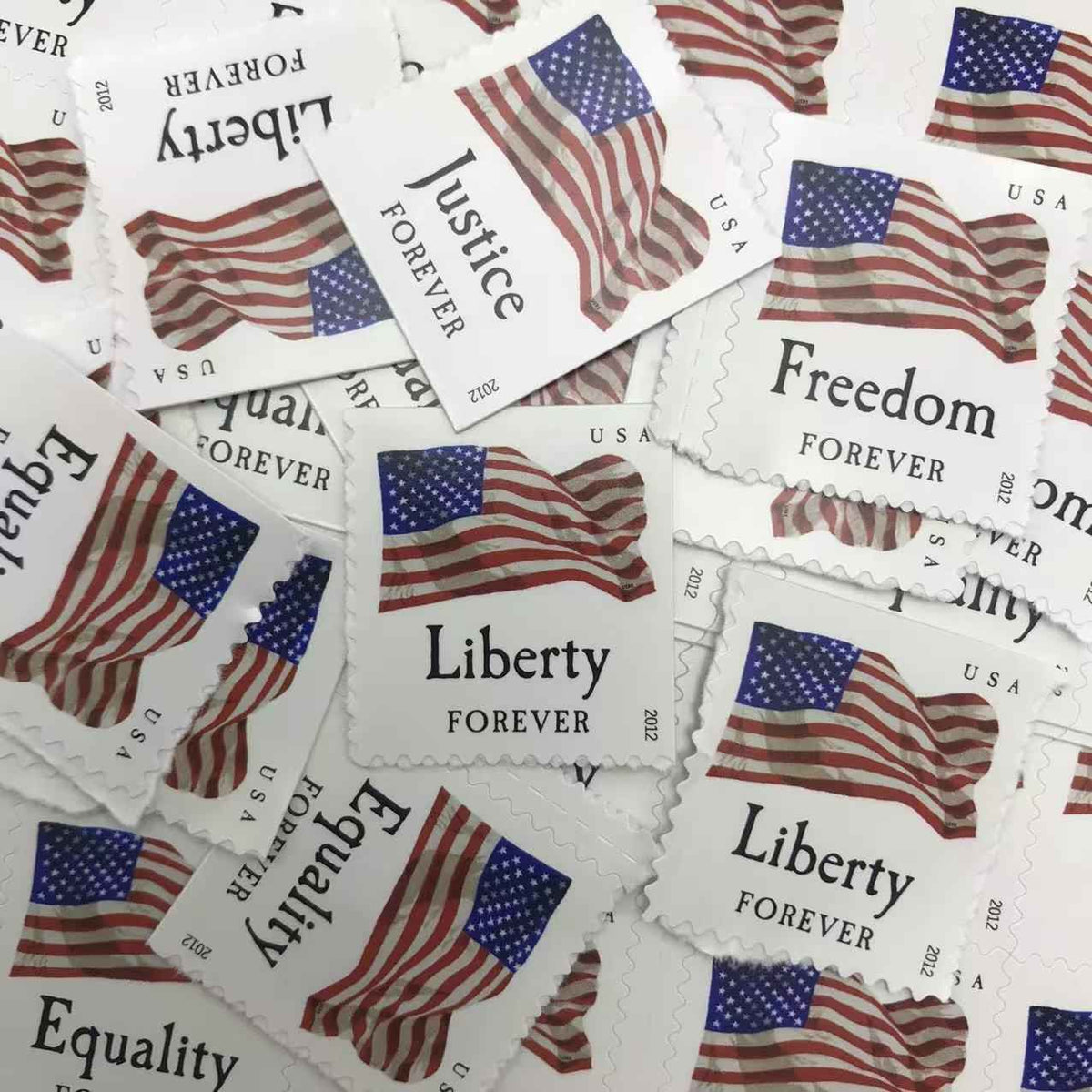 2012 Four Flags Forever Stamps(5 Books 100pcs)