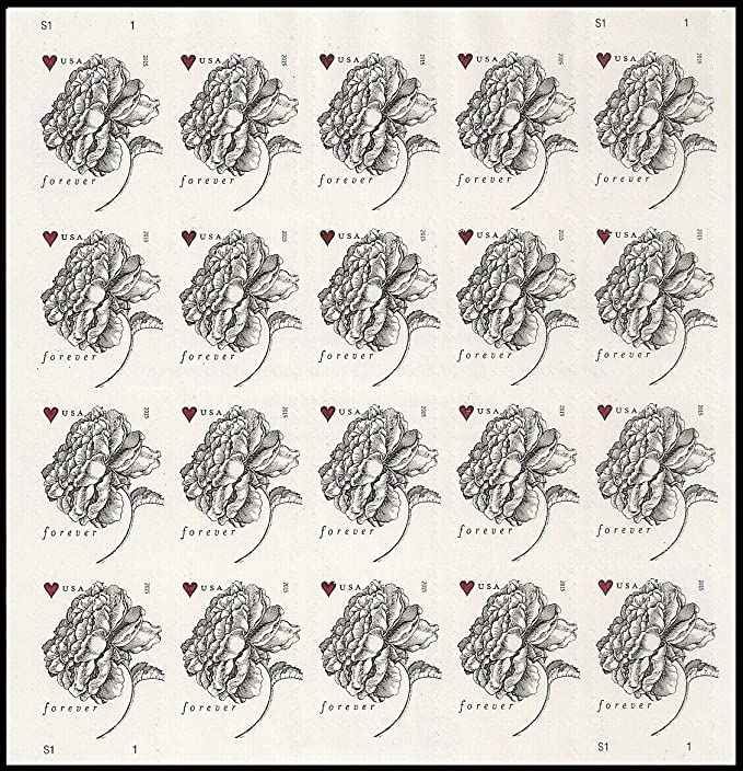 2015 Vintage Rose Forever Stamps(5 Books 100pcs)
