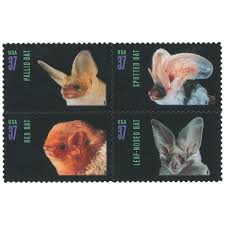 2002 Night Friends American Bats First Class Postage Stamps -(100 Pcs 5 Sheets)