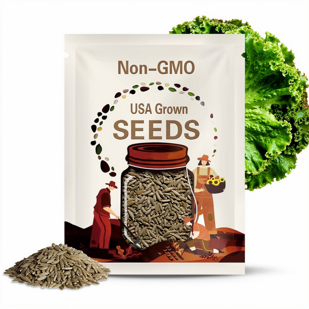 50 Muir Organic Lettuce Seeds: Heat Tolerant, Crisp Leaf