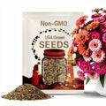 Zinnia Illumination Mix Light Pink, Magenta, Purple Seeds 30+ Butterfly Magnets Butterflies Pollinator