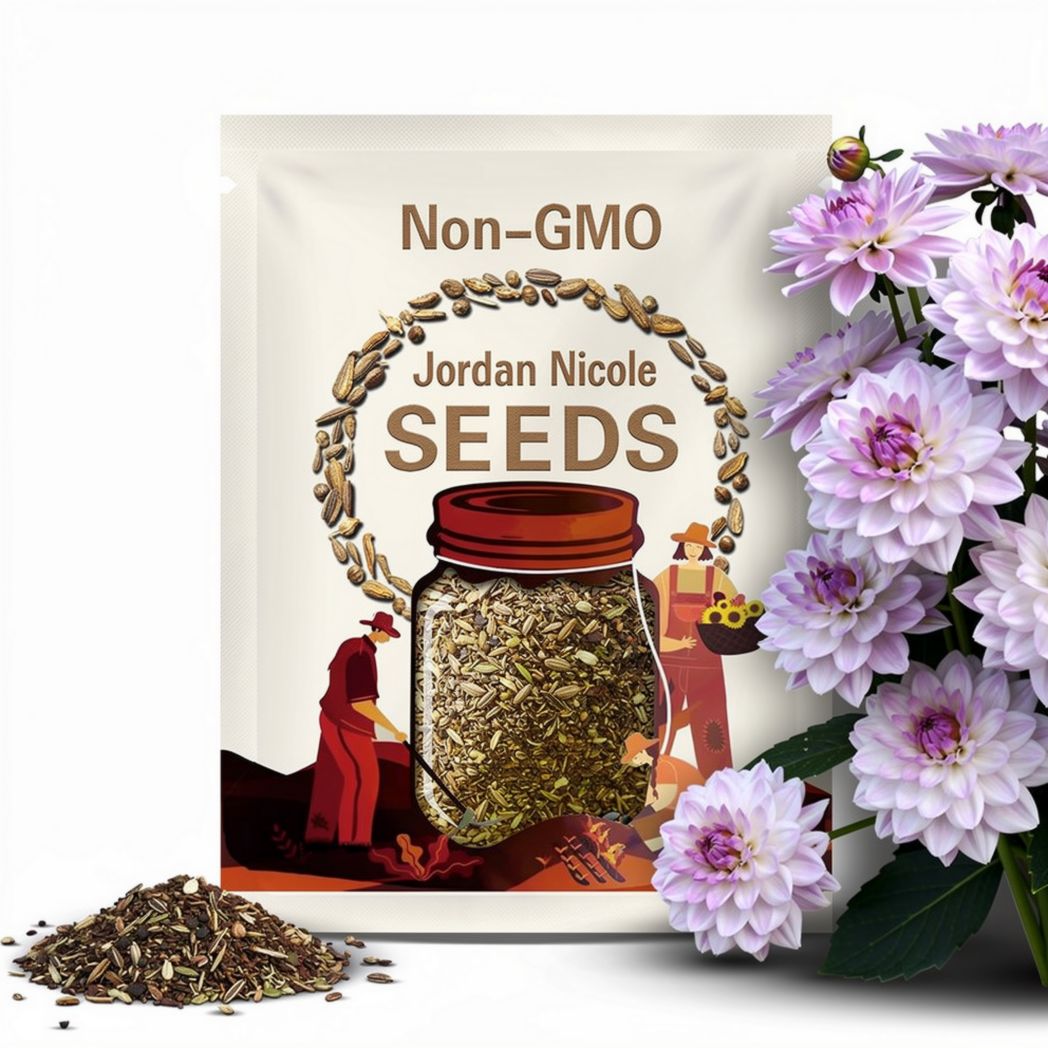 Jordan Nicole Dahlia Seeds - Perennial -Fast Growing - Open-Pollinating -Heirloom -Authentic - Clumping- Easy to Grow -B5G1#D062