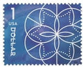 $1 Stamps 2024 Geometric Floral Design -(100 Stamps 10 Sheets)